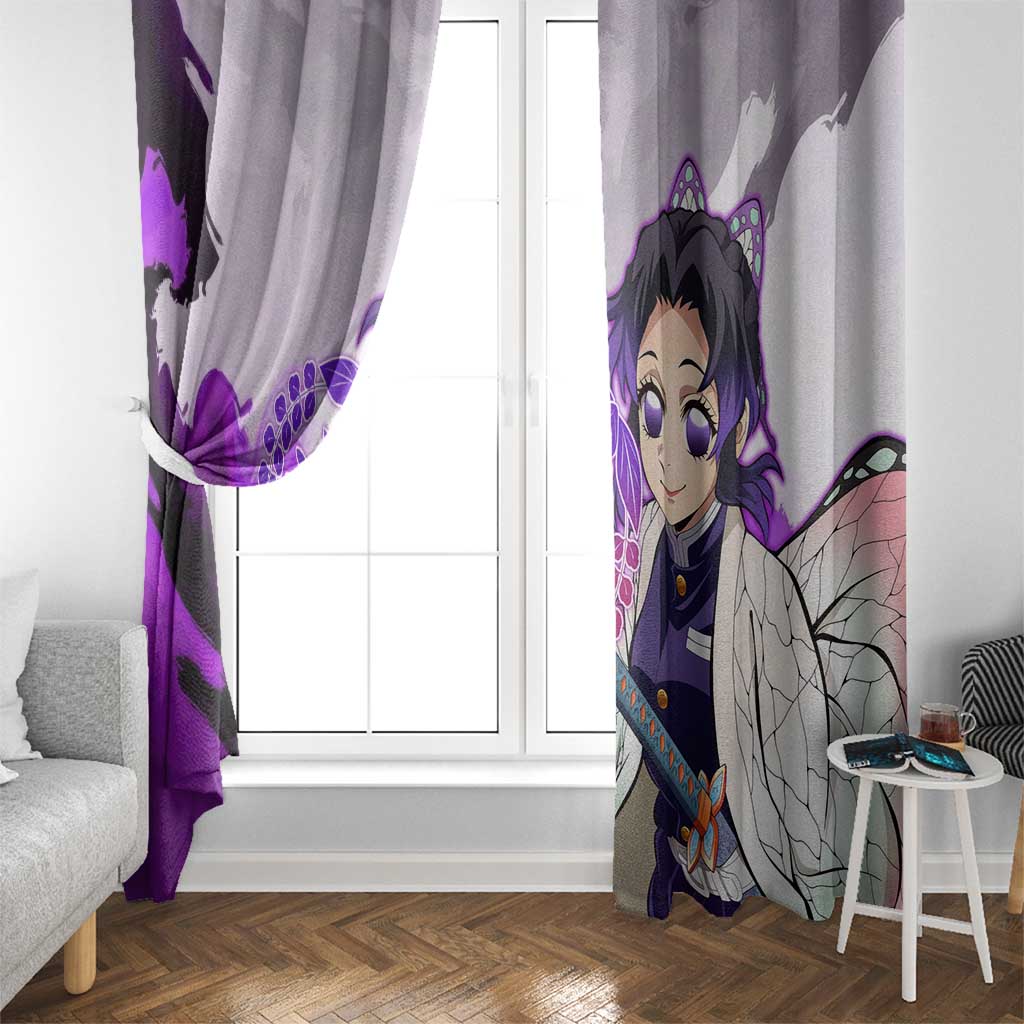 Shinobu Kocho - Demon Slayer Window Curtain Anime Style