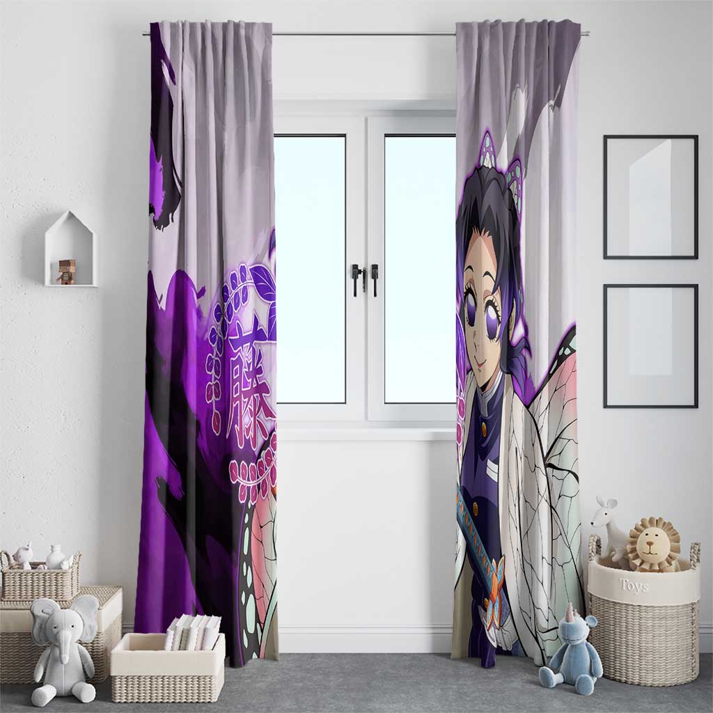 Shinobu Kocho - Demon Slayer Window Curtain Anime Style