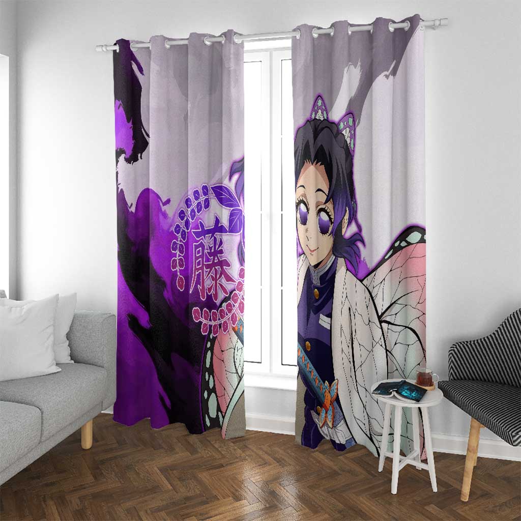 Shinobu Kocho - Demon Slayer Window Curtain Anime Style