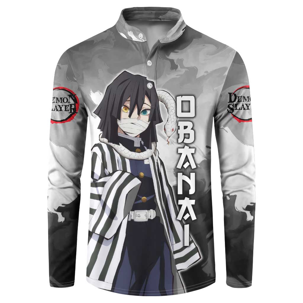 Obanai Iguro - Demon Slayer Button Sweatshirt Anime Style