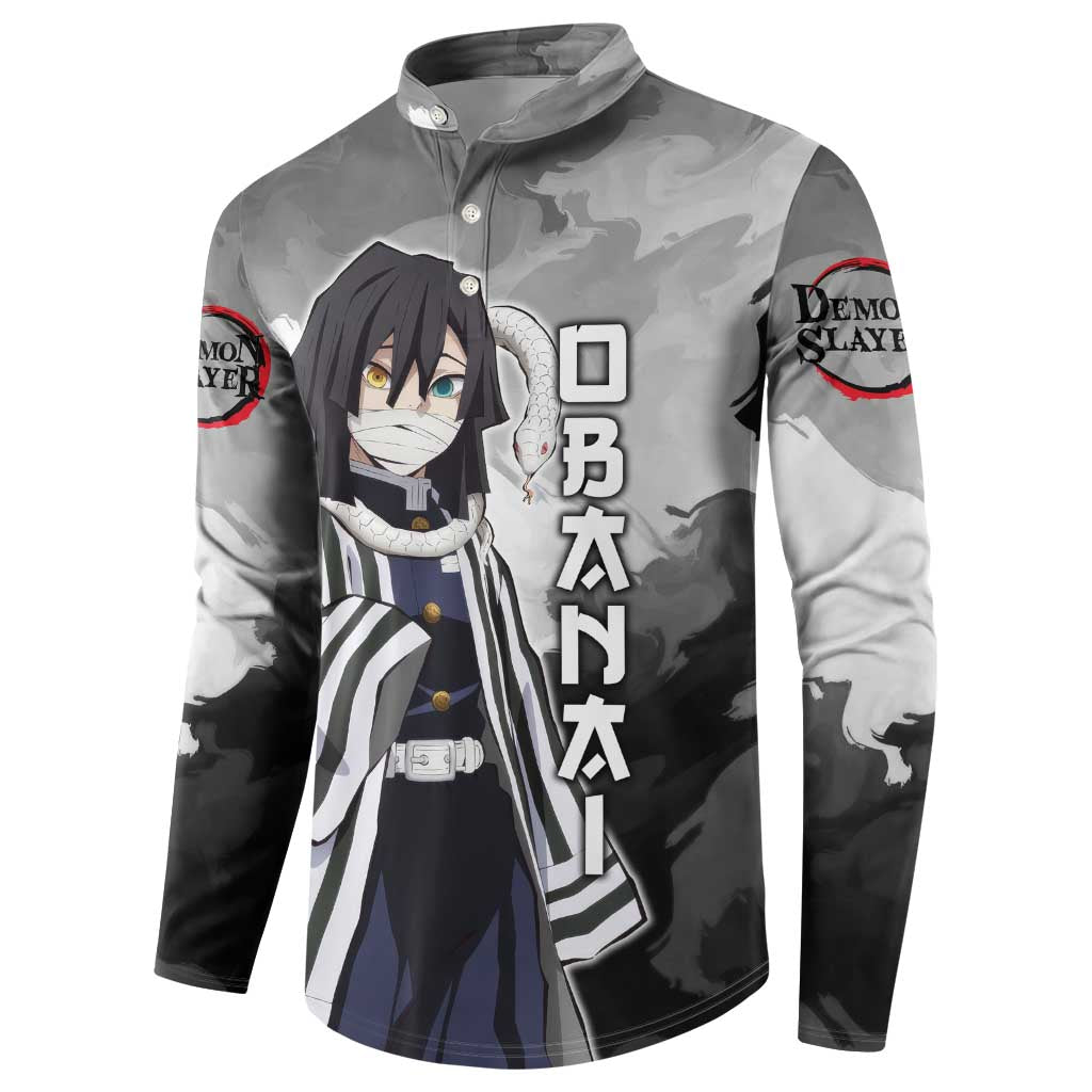 Obanai Iguro - Demon Slayer Button Sweatshirt Anime Style