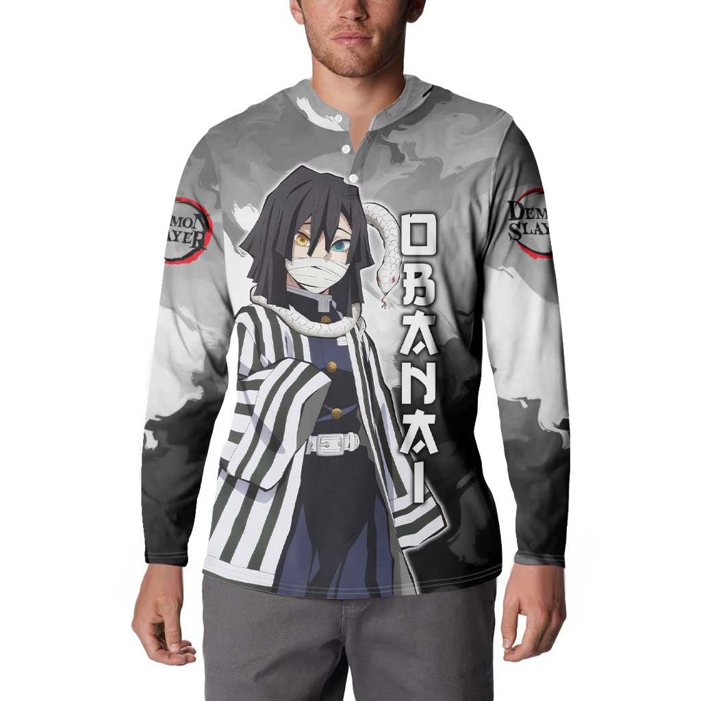 Obanai Iguro - Demon Slayer Button Sweatshirt Anime Style