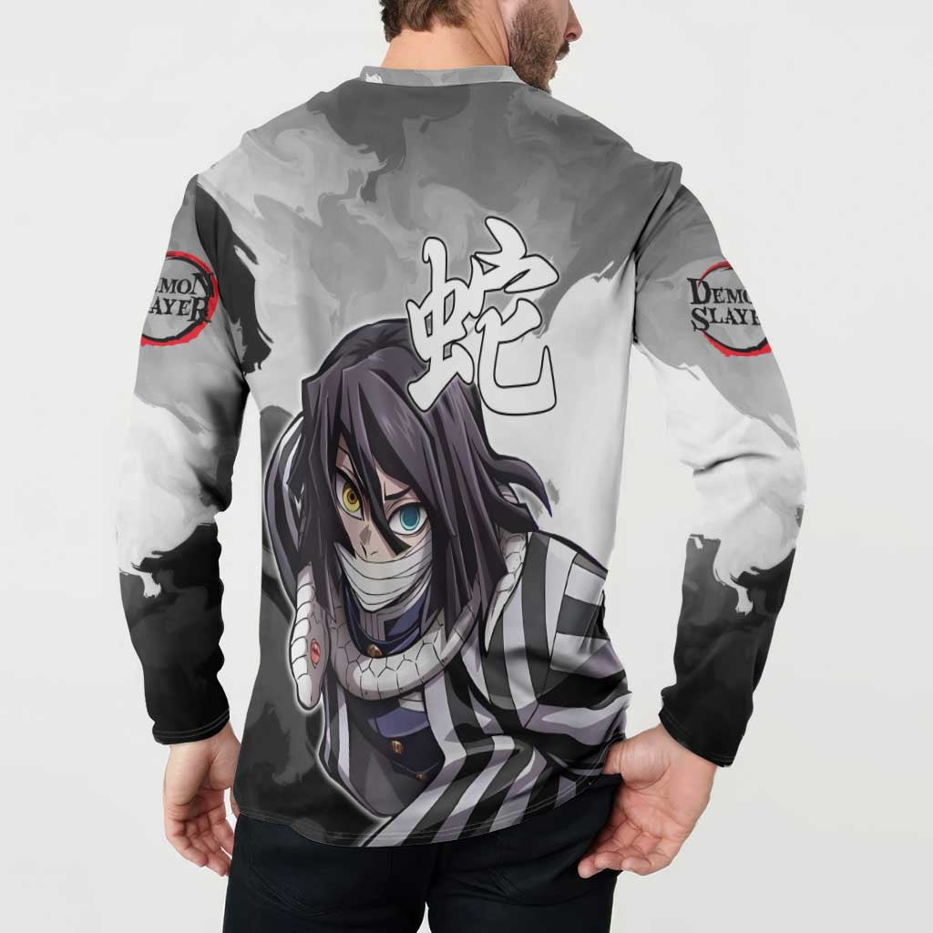 Obanai Iguro - Demon Slayer Button Sweatshirt Anime Style