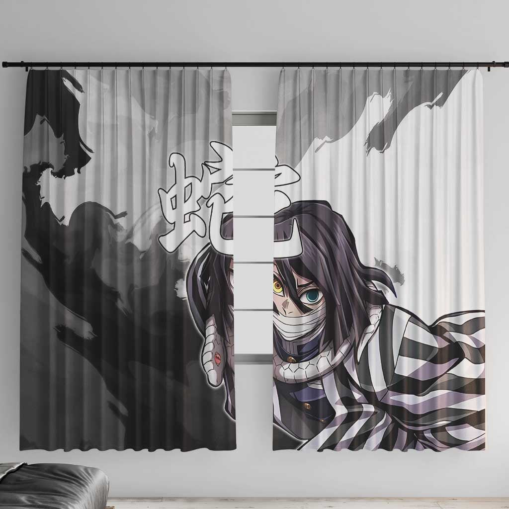 Obanai Iguro - Demon Slayer Window Curtain Anime Style