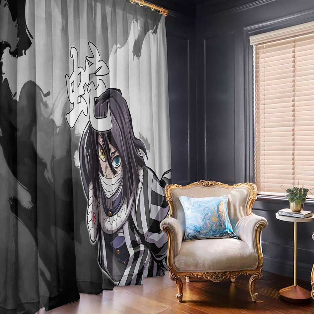Obanai Iguro - Demon Slayer Window Curtain Anime Style