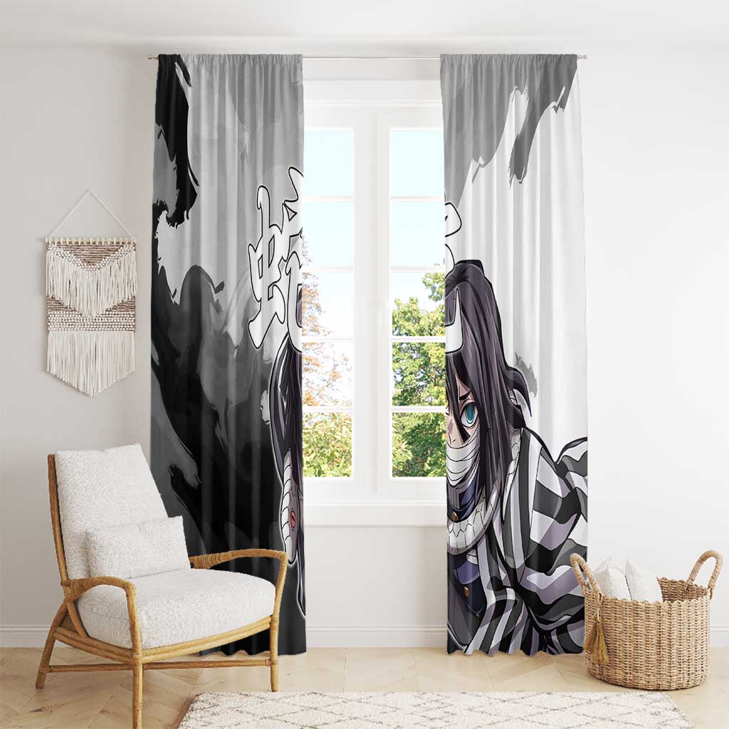 Obanai Iguro - Demon Slayer Window Curtain Anime Style