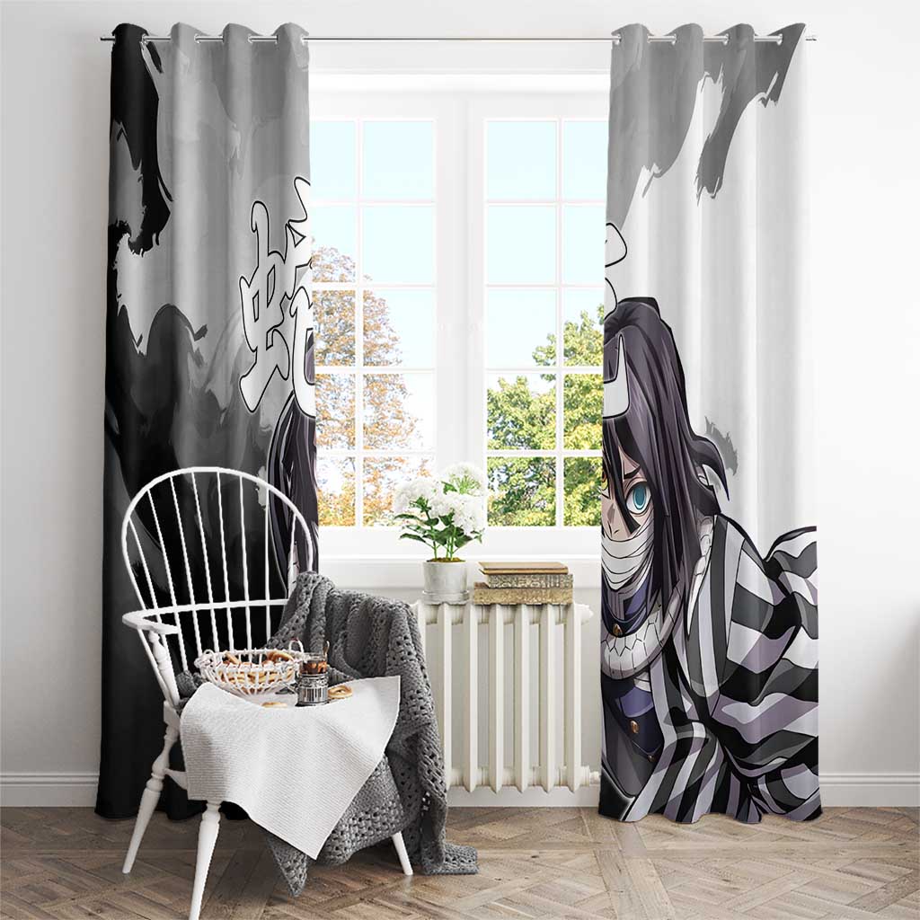 Obanai Iguro - Demon Slayer Window Curtain Anime Style