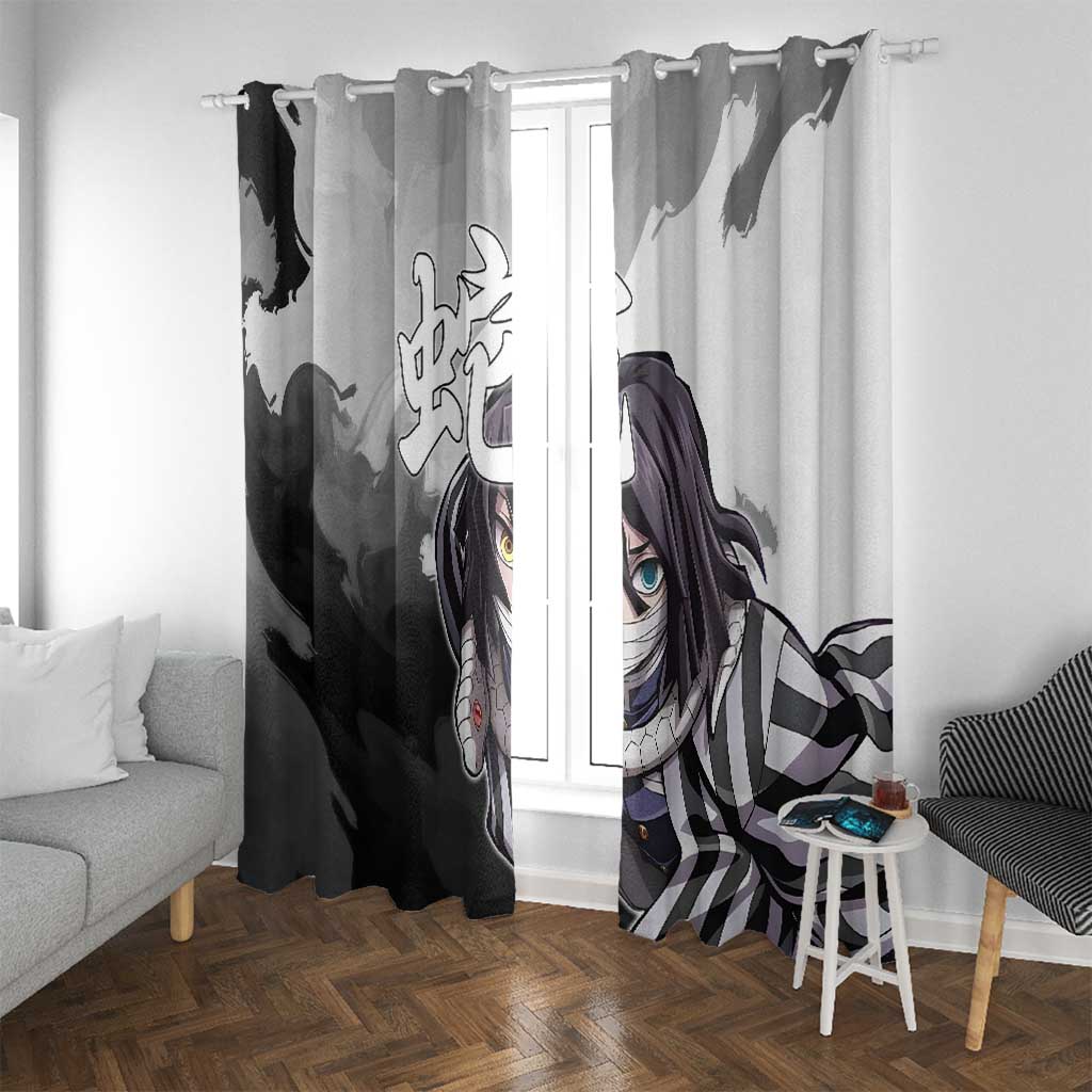 Obanai Iguro - Demon Slayer Window Curtain Anime Style