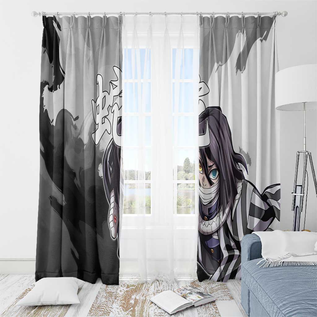 Obanai Iguro - Demon Slayer Window Curtain Anime Style