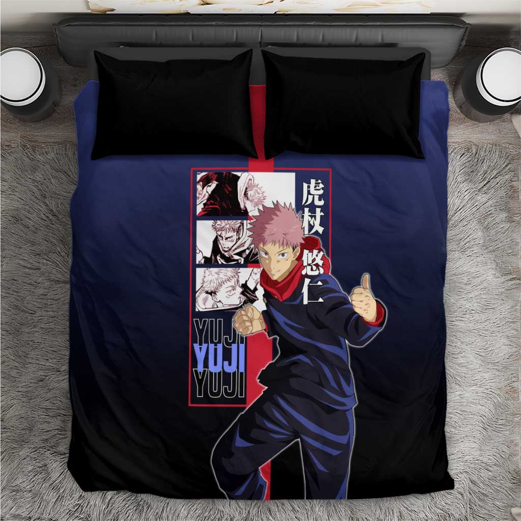 Yuji Itadori from Jujutsu Kaisen Bedding Set with Action Pose and Energetic Expressions Design - The Mazicc