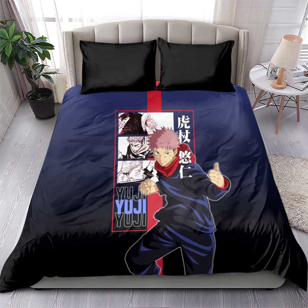 Yuji Itadori from Jujutsu Kaisen Bedding Set with Action Pose and Energetic Expressions Design - The Mazicc