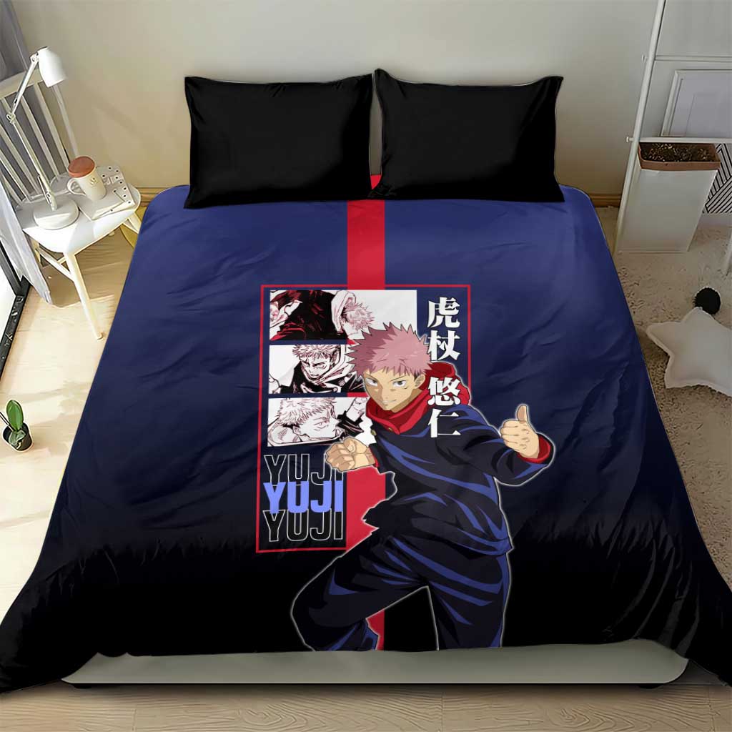 Yuji Itadori from Jujutsu Kaisen Bedding Set with Action Pose and Energetic Expressions Design - The Mazicc