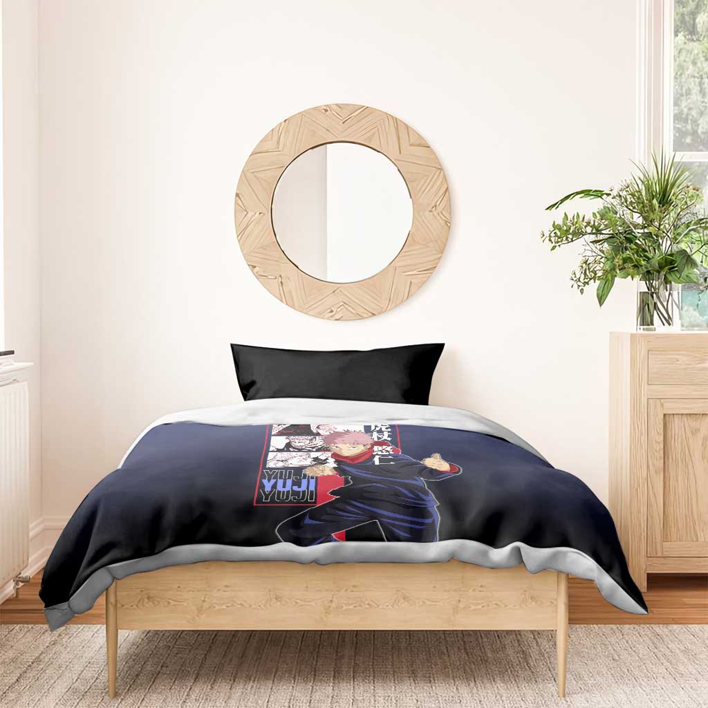Yuji Itadori from Jujutsu Kaisen Bedding Set with Action Pose and Energetic Expressions Design - The Mazicc