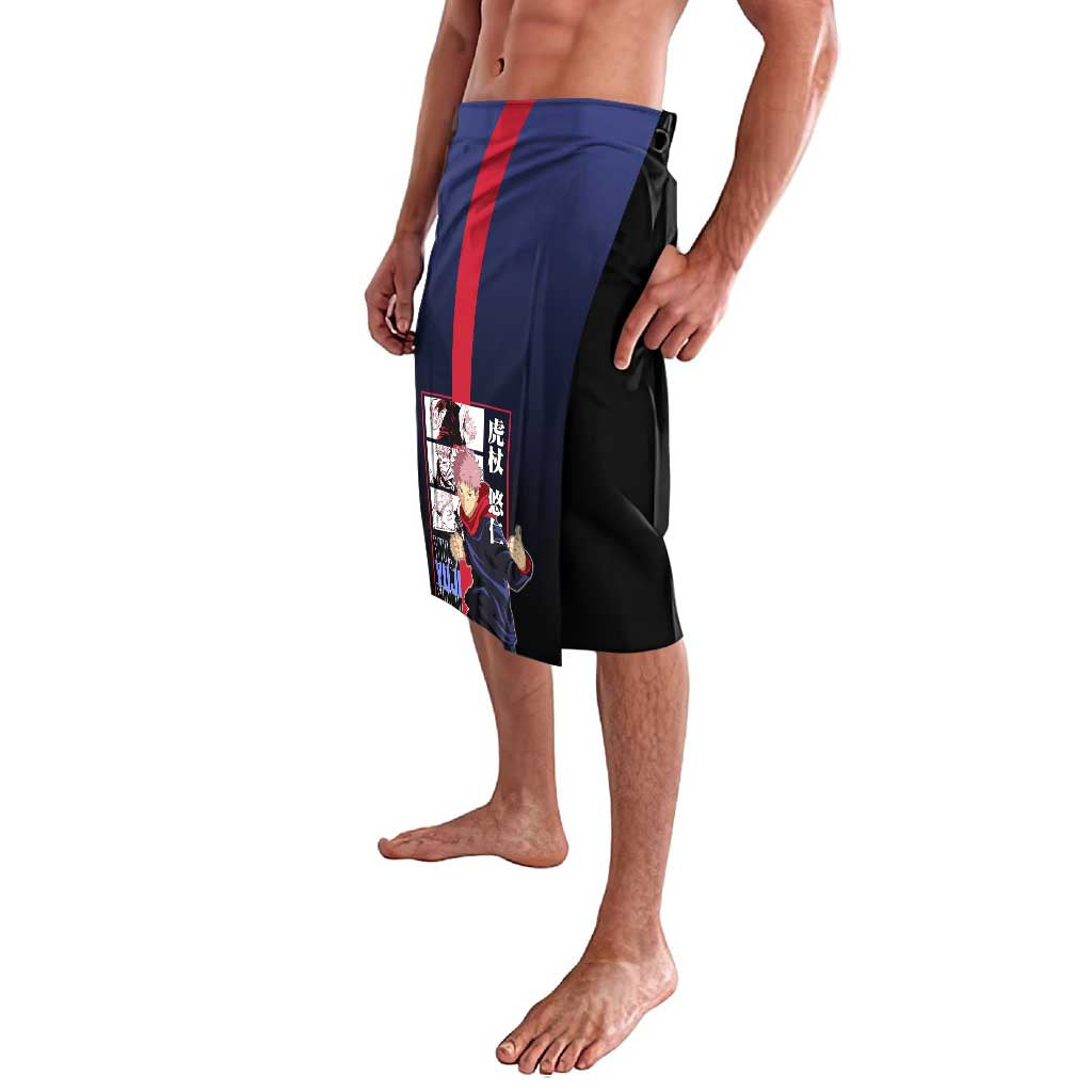 Yuji Itadori from Jujutsu Kaisen Lavalava with Action Pose and Energetic Expressions Design - The Mazicc