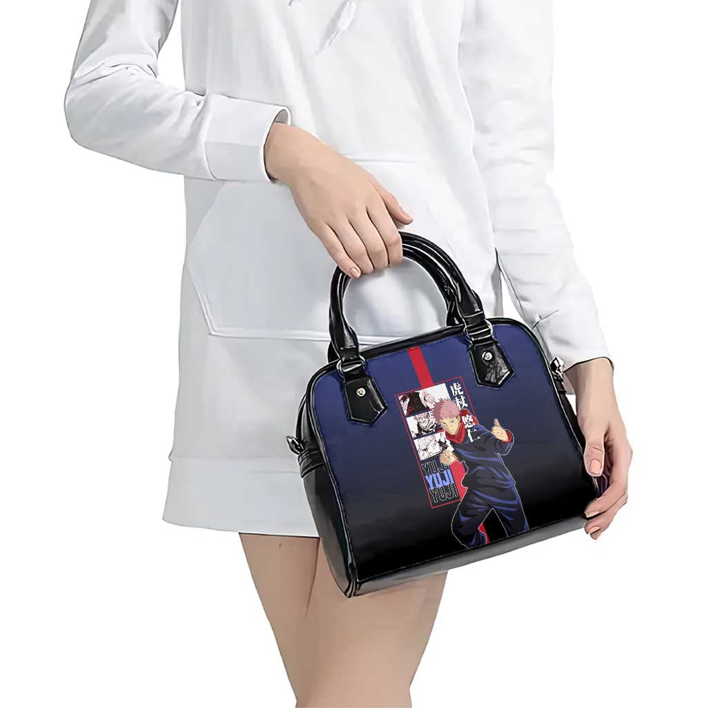 Yuji Itadori from Jujutsu Kaisen Shoulder Handbag with Action Pose and Energetic Expressions Design - The Mazicc