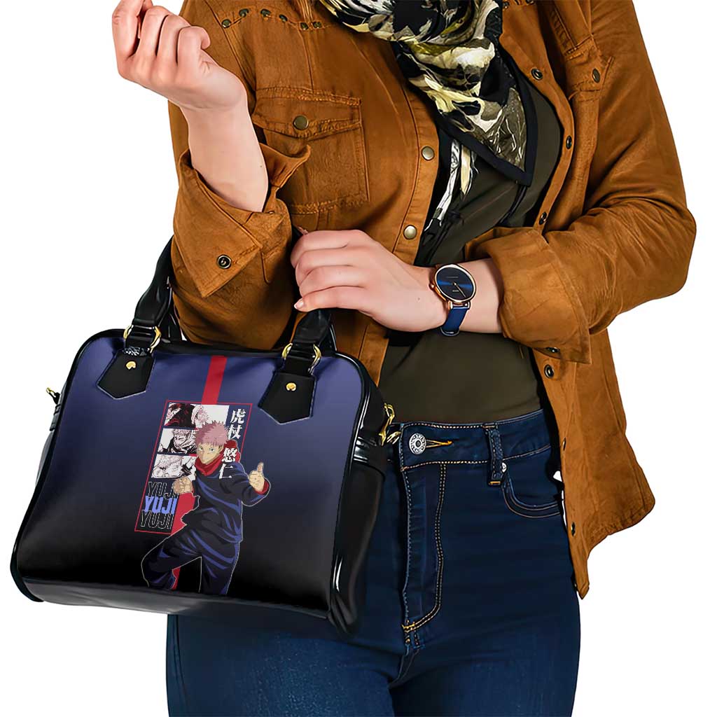 Yuji Itadori from Jujutsu Kaisen Shoulder Handbag with Action Pose and Energetic Expressions Design - The Mazicc