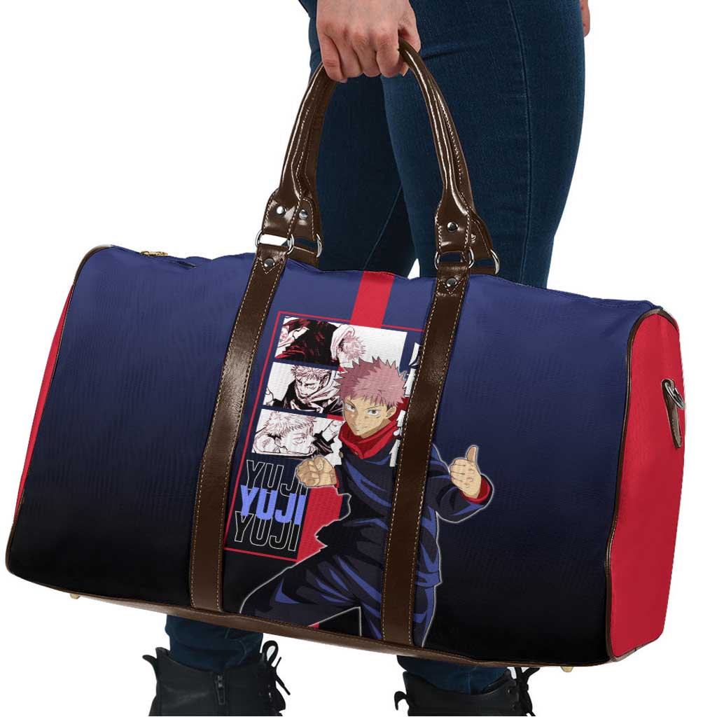 Yuji Itadori from Jujutsu Kaisen Travel Bag with Action Pose and Energetic Expressions Design - The Mazicc