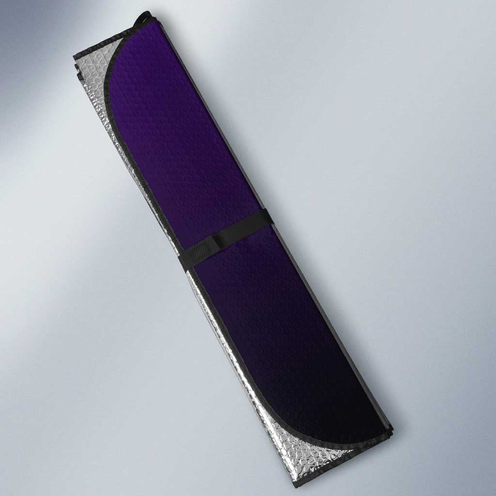 Ryomen Sukuna from Jujutsu Kaisen Auto Sun Shade with Purple Background and Multiple Poses Design - The Mazicc