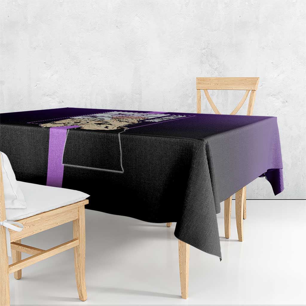Ryomen Sukuna from Jujutsu Kaisen Tablecloth with Purple Background and Multiple Poses Design - The Mazicc