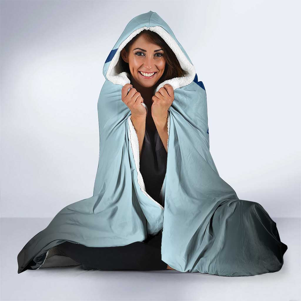 Megumi Fushiguro from Jujutsu Kaisen Hooded Blanket with Dark Blue and Black Background and Multiple Poses Design - The Mazicc