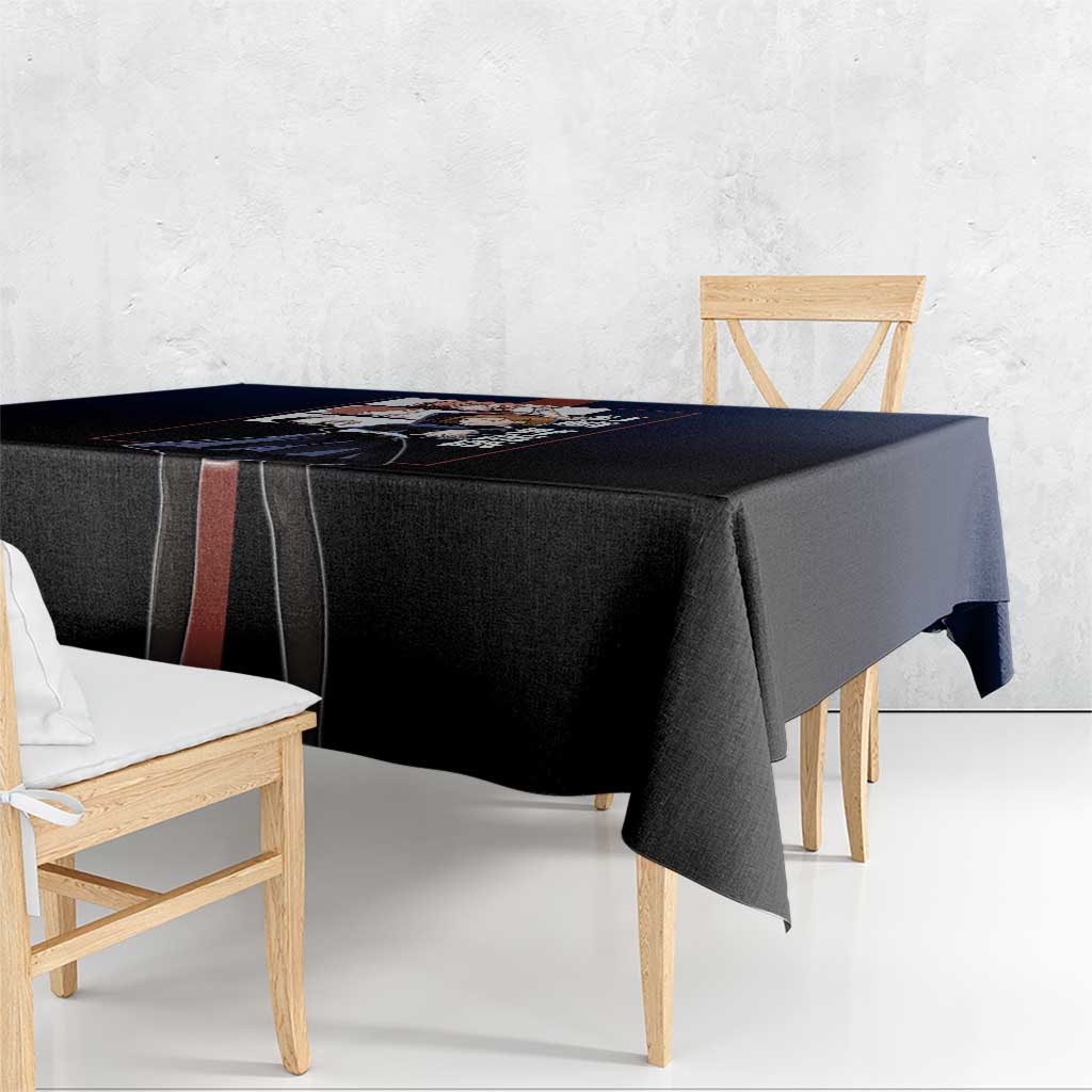 Nobara Kugisaki from Jujutsu Kaisen Tablecloth with Dark Blue and Red Background and Multiple Poses Design - The Mazicc