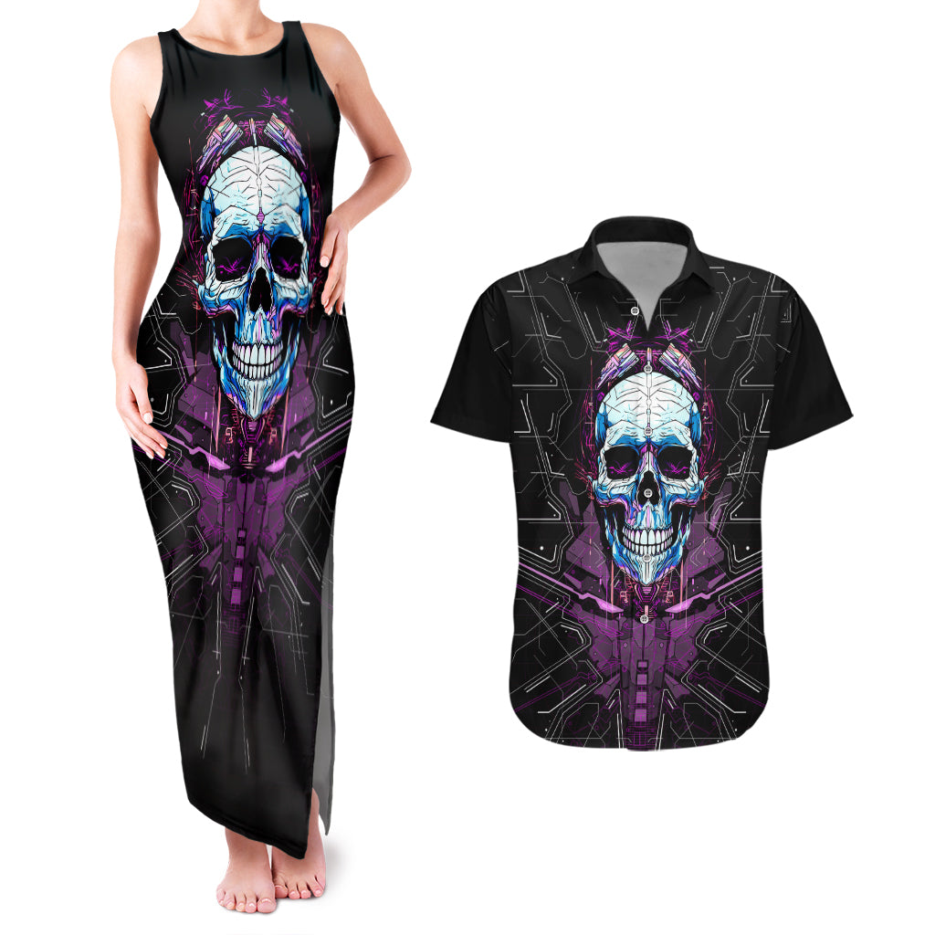 technology-skull-couples-matching-tank-maxi-dress-and-hawaiian-shirt-im-blunt-because-god-rolled-me-that-way