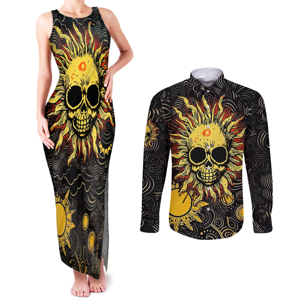 sun-skull-couples-matching-tank-maxi-dress-and-long-sleeve-button-shirts-i-may-not-be-perfect-but-at-least-im-not-you