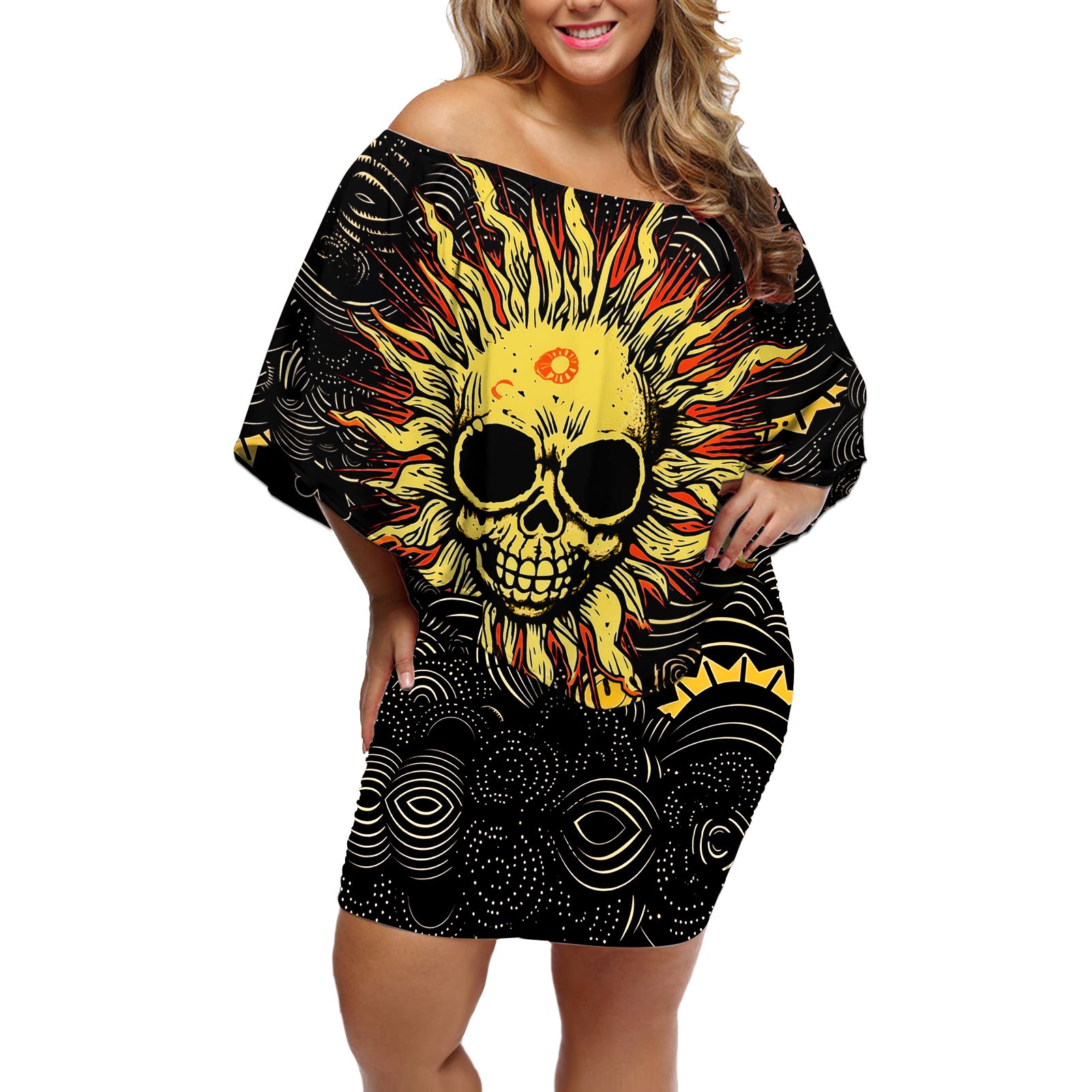 sun-skull-off-shoulder-short-dress-i-may-not-be-perfect-but-at-least-im-not-you