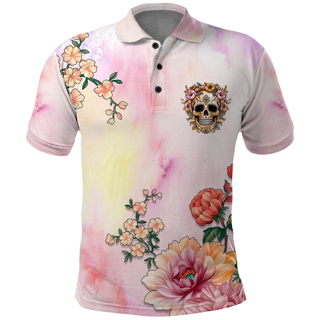 flower-skull-polo-shirt-she-is-sunshine-mixed-with-a-little-hurricane