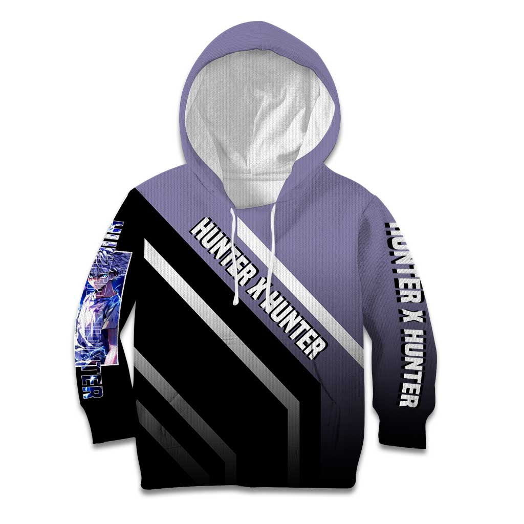 Killua Zoldyck Hunter x Hunter Kid Hoodie with Electric Aura and Action Pose Design - The Mazicc