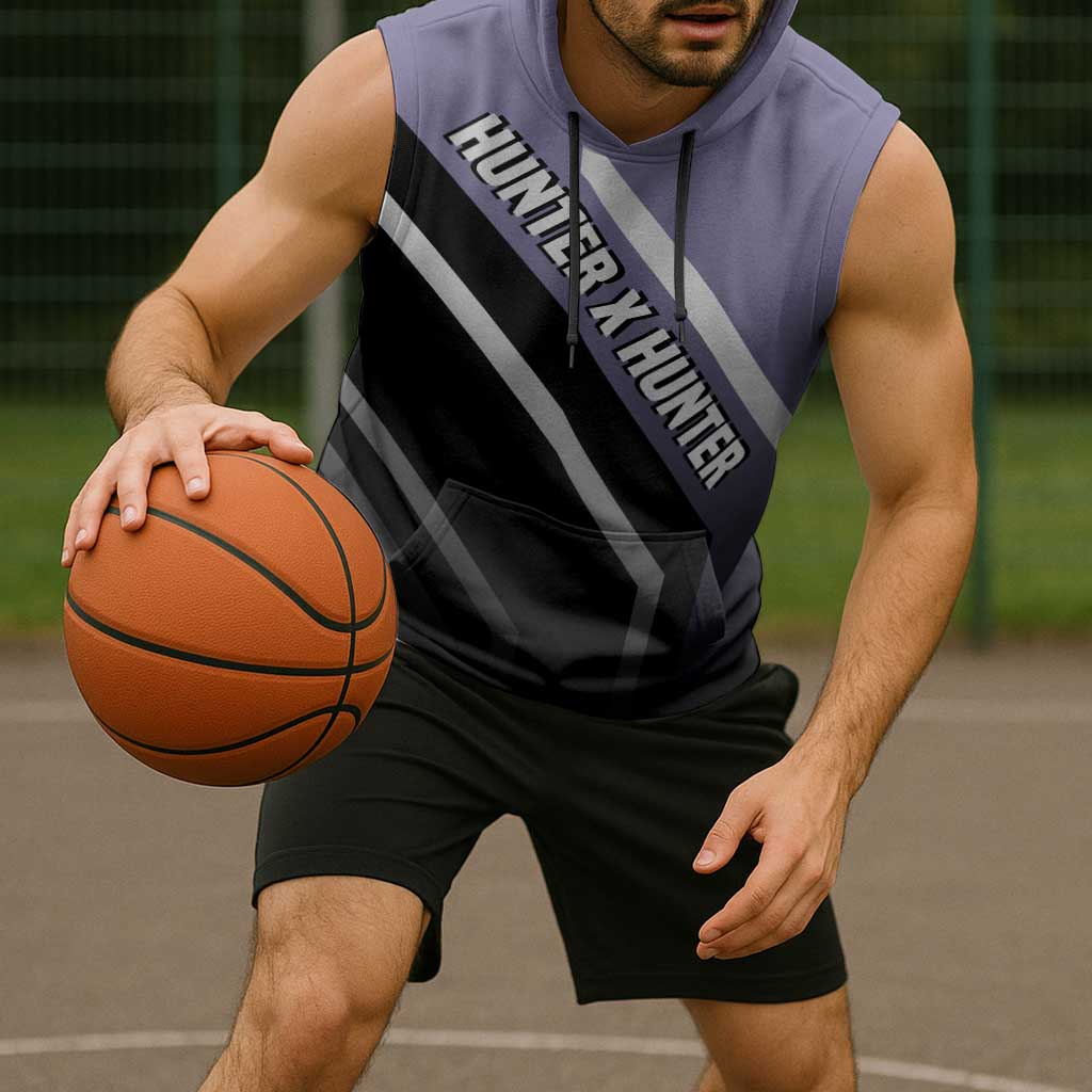 Killua Zoldyck Hunter x Hunter Sleeveless Hoodie with Electric Aura and Action Pose Design - The Mazicc