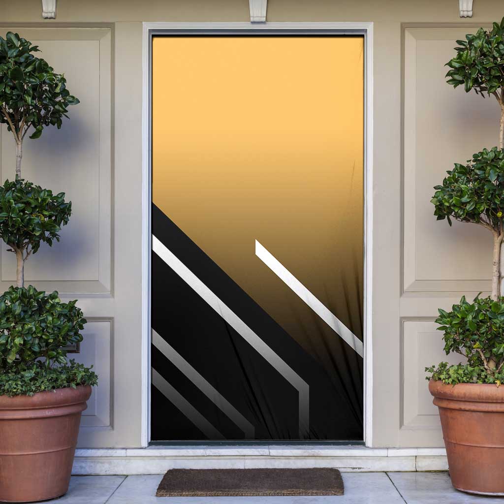 Kurapika Hunter x Hunter Door Cover with Chain Weapon and Focused Battle Pose Design - The Mazicc
