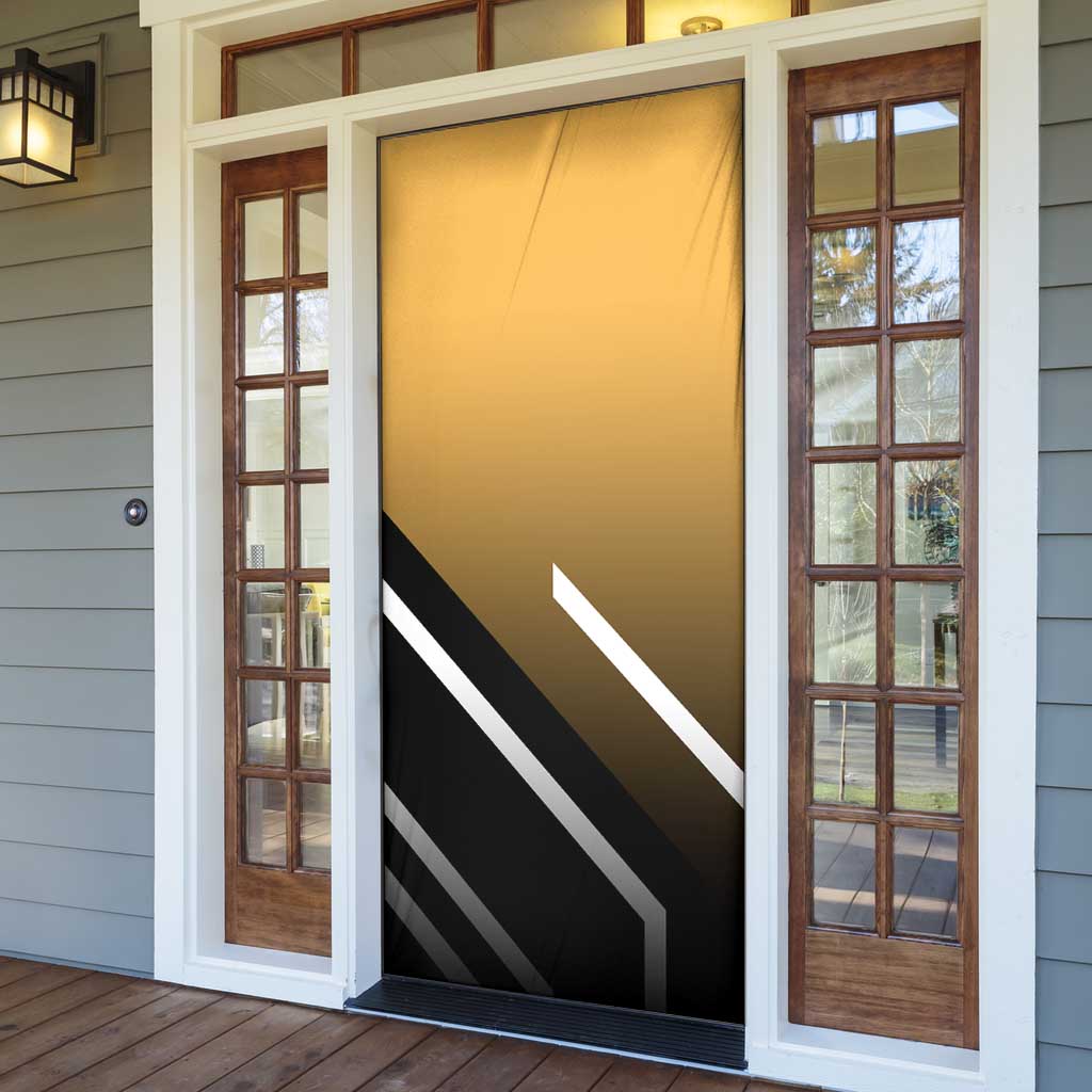 Kurapika Hunter x Hunter Door Cover with Chain Weapon and Focused Battle Pose Design - The Mazicc