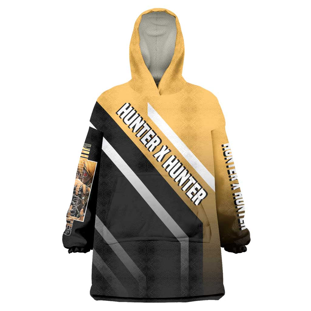 Kurapika Hunter x Hunter Wearable Blanket Hoodie with Chain Weapon and Focused Battle Pose Design - The Mazicc