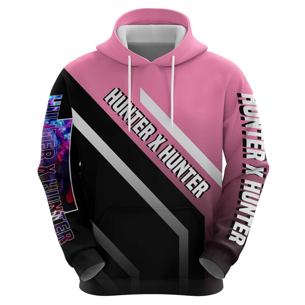 Hisoka Hunter x Hunter Hoodie with Playing Cards and Cunning Battle Pose Design - The Mazicc