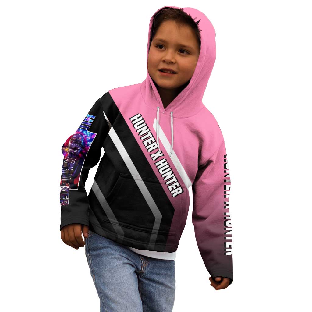 Hisoka Hunter x Hunter Kid Hoodie with Playing Cards and Cunning Battle Pose Design - The Mazicc