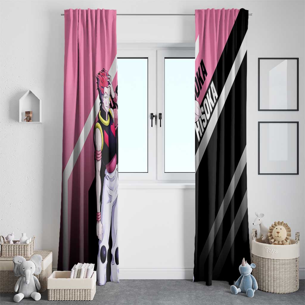 Hisoka Hunter x Hunter Window Curtain with Playing Cards and Cunning Battle Pose Design - The Mazicc