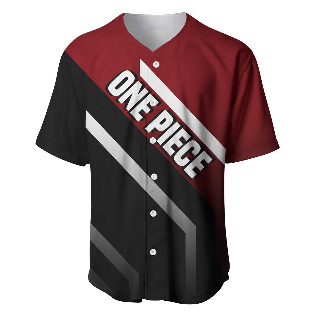 Monkey D. Luffy One Piece Baseball Jersey with Straw Hat and Action-Packed Pose Design - The Mazicc