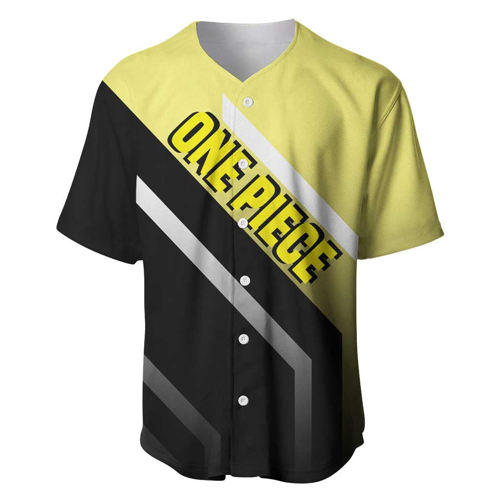 Sanji One Piece Baseball Jersey with Stylish Kick Pose and Fiery Cooking Design - The Mazicc