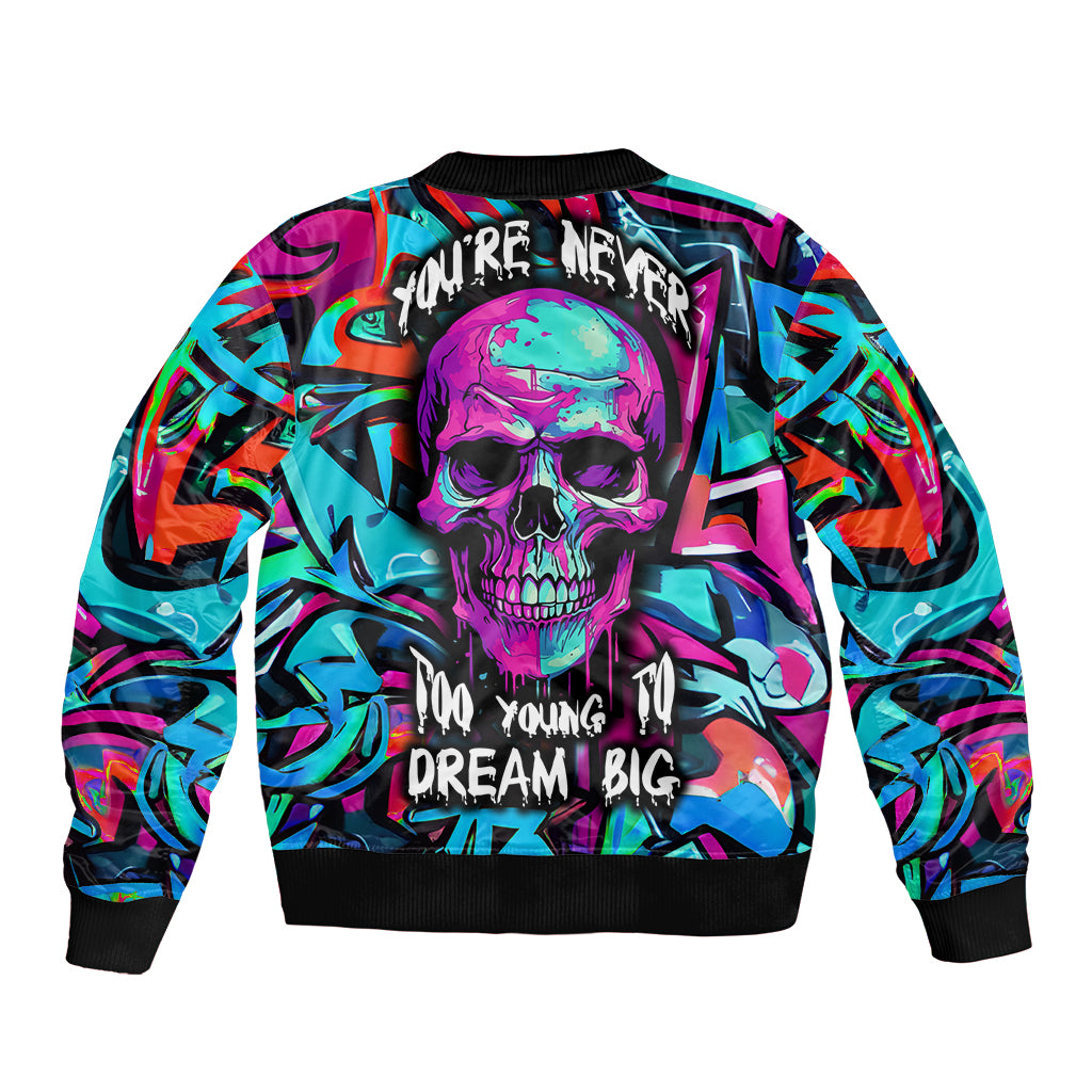 skull-grafity-bomber-jacket-you-are-never-too-young-to-dream-big