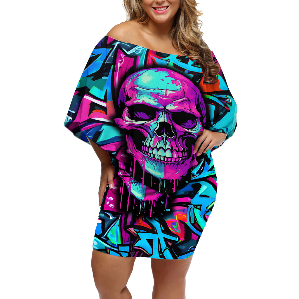 skull-grafity-off-shoulder-short-dress-you-are-never-too-young-to-dream-big