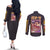 Pochita Chainsaw Man Couples Matching Off The Shoulder Long Sleeve Dress and Long Sleeve Button Shirt Anime Style