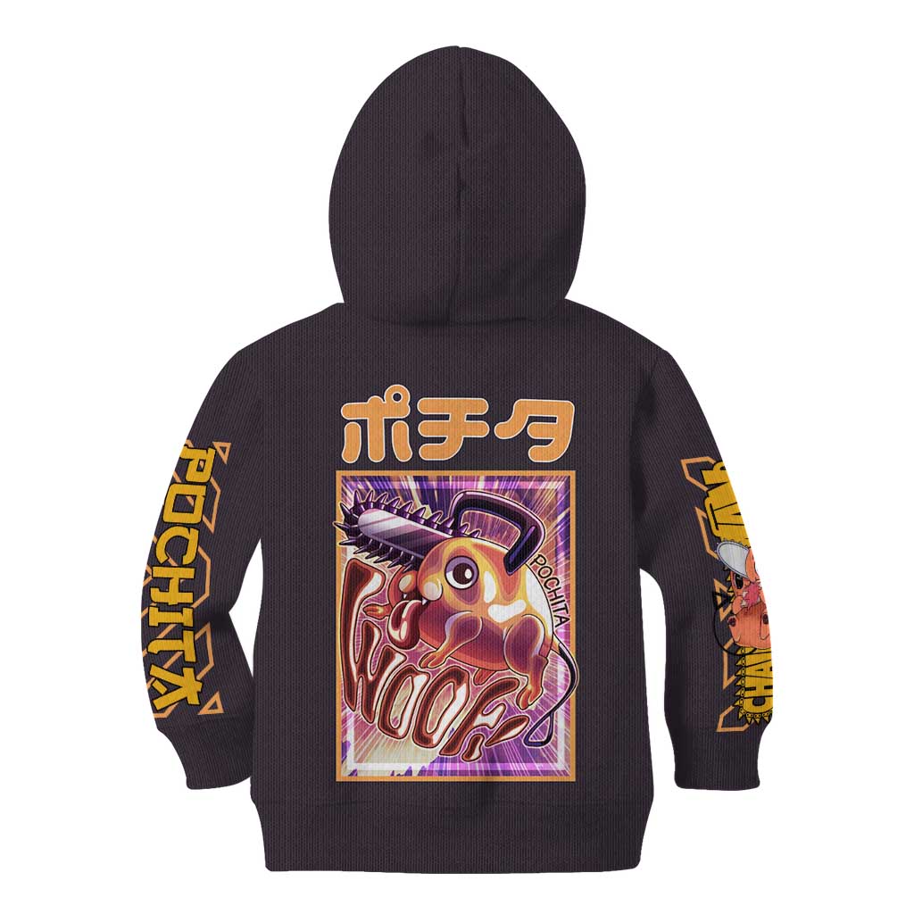 Pochita Chainsaw Man Kid Hoodie Anime Style