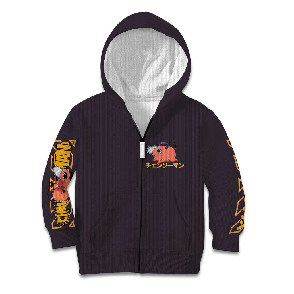 Pochita Chainsaw Man Kid Hoodie Anime Style