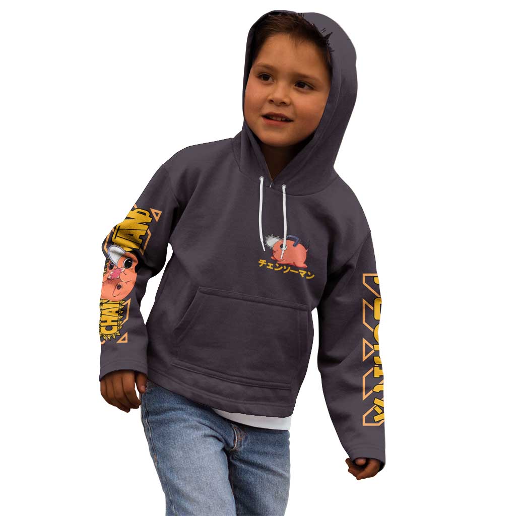 Pochita Chainsaw Man Kid Hoodie Anime Style