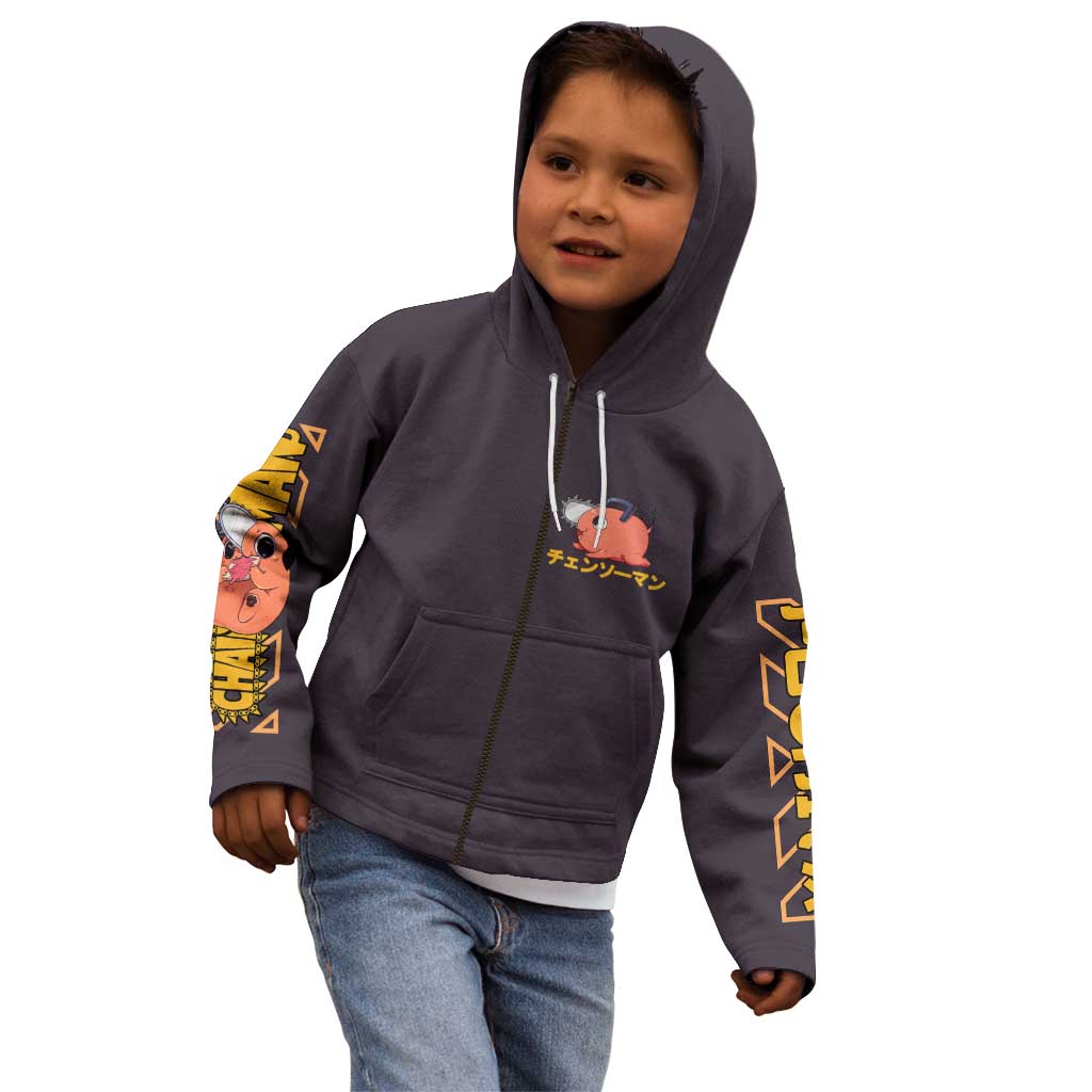 Pochita Chainsaw Man Kid Hoodie Anime Style