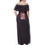 Pochita Chainsaw Man Off Shoulder Maxi Dress Anime Style