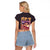Pochita Chainsaw Man Raglan Cropped T Shirt Anime Style