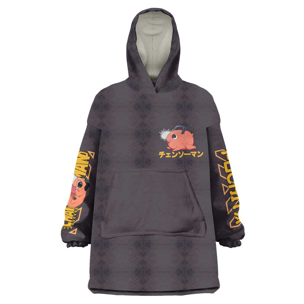 Pochita Chainsaw Man Wearable Blanket Hoodie Anime Style