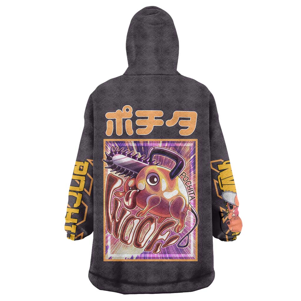 Pochita Chainsaw Man Wearable Blanket Hoodie Anime Style